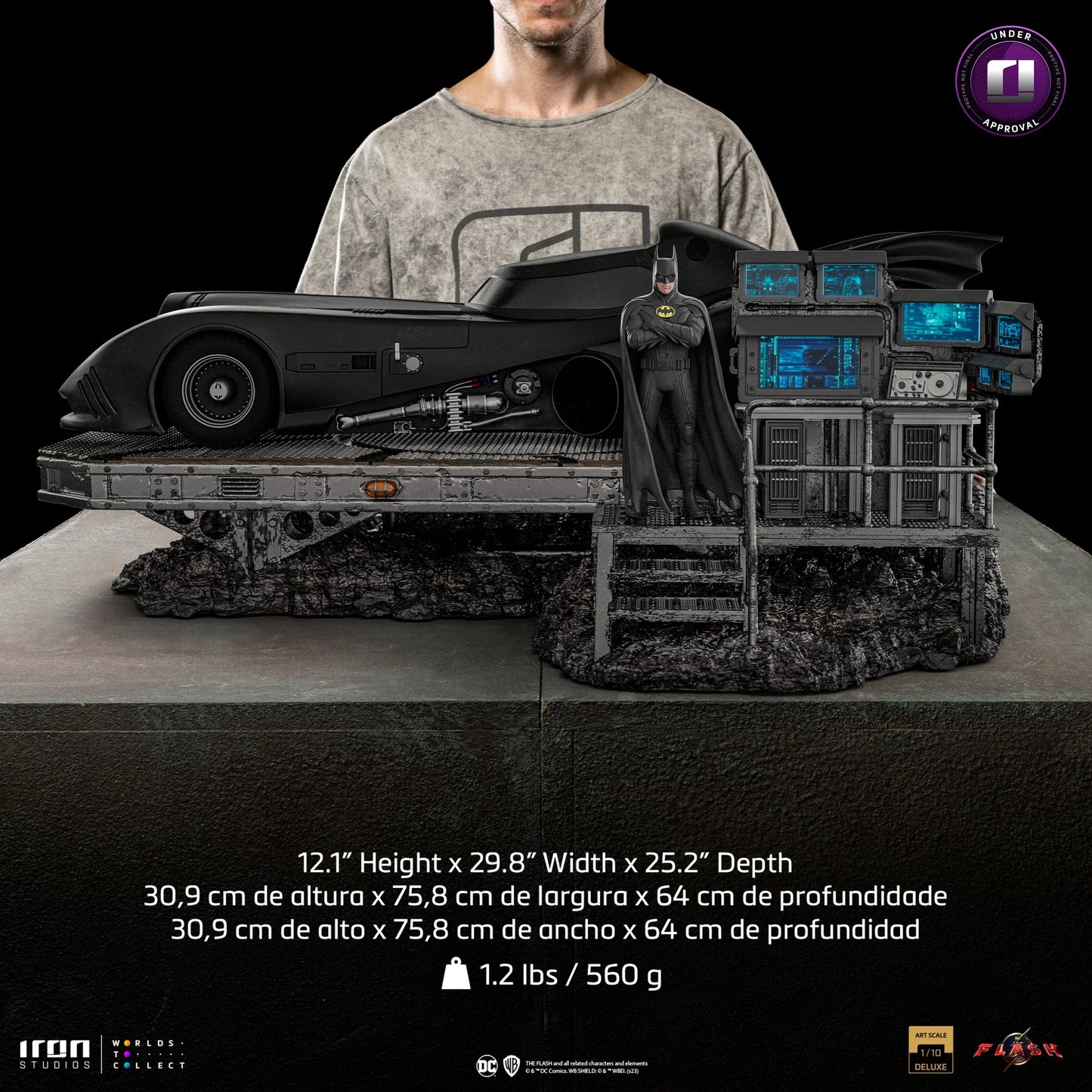 The Flash Movie Batmobile Deluxe Art Scale Limited Edition 1:10 Statue