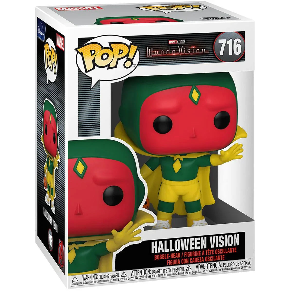 Wanda Vision Halloween Vision Vinyl Figure #716 By Funko Pop!