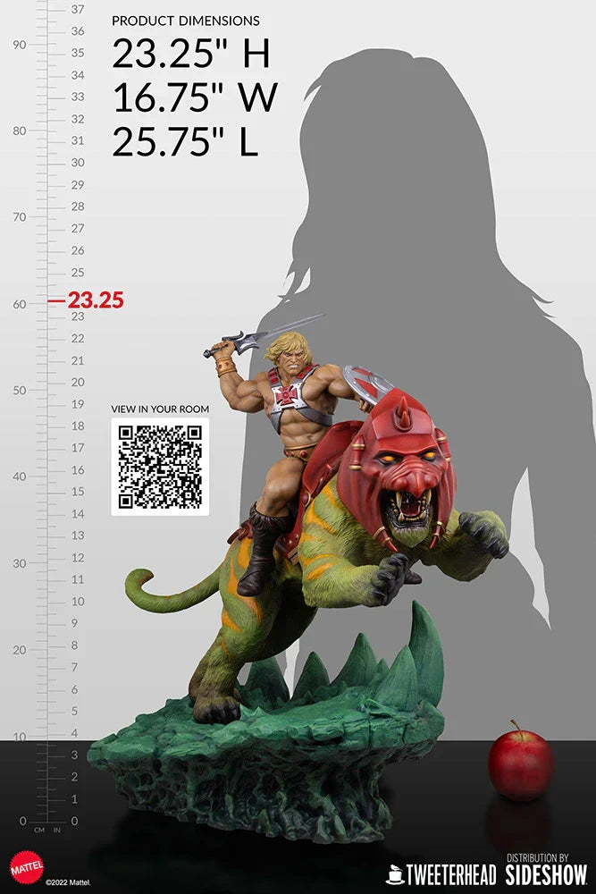 He-Man & Battlecat Classic Deluxe Statue By Tweeterhead