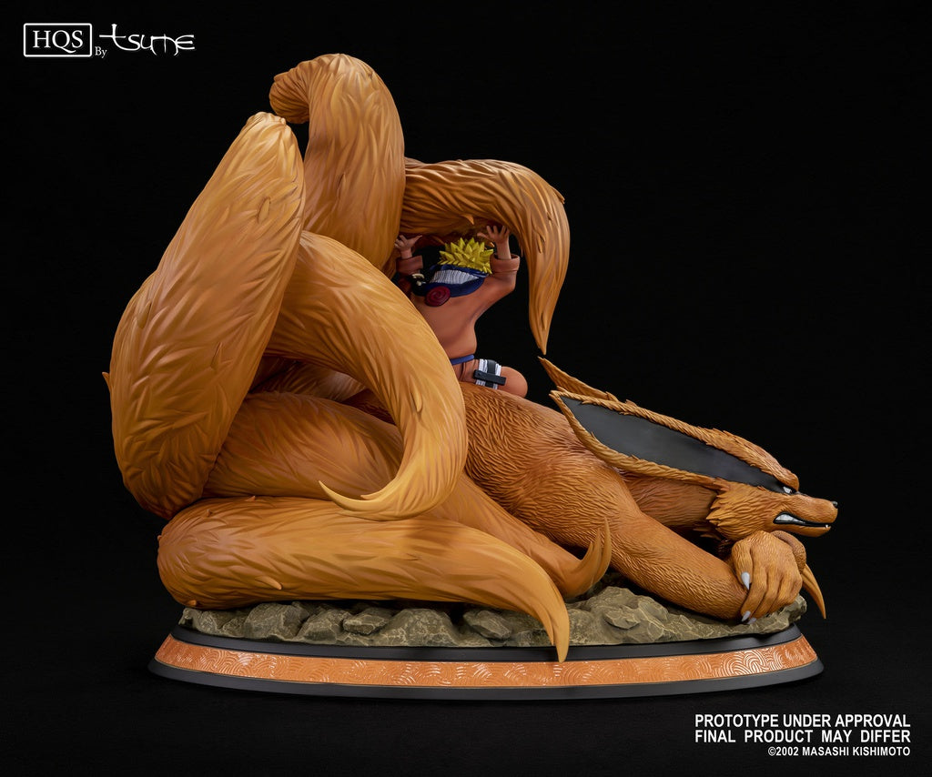 Naruto and Kyubi Statue by Tsume