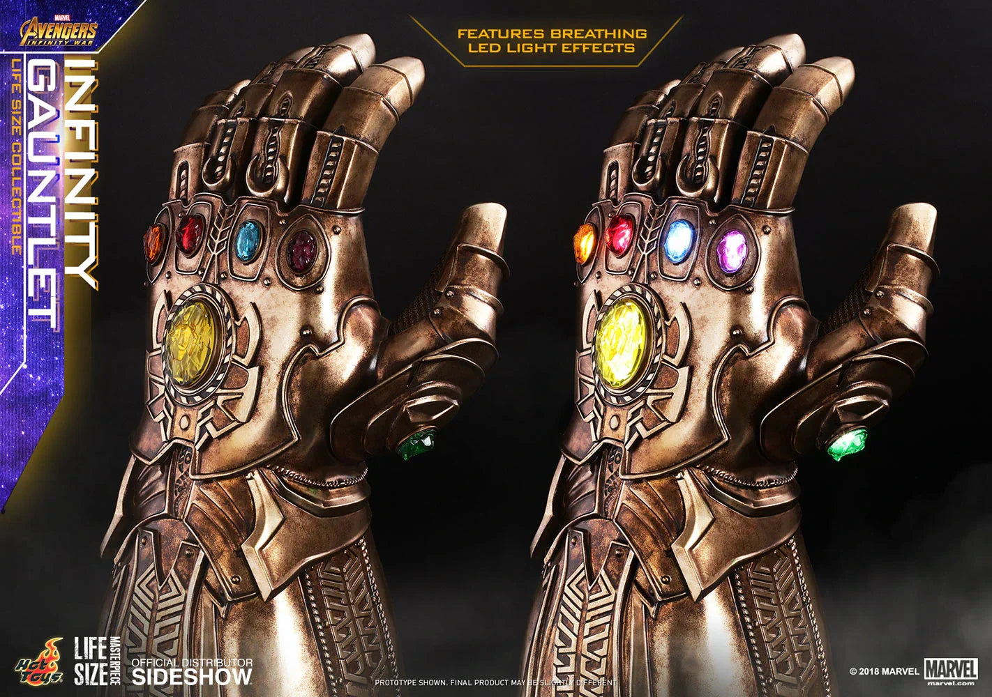 INFINITY GAUNTLET Prop Replica by Hot Toys