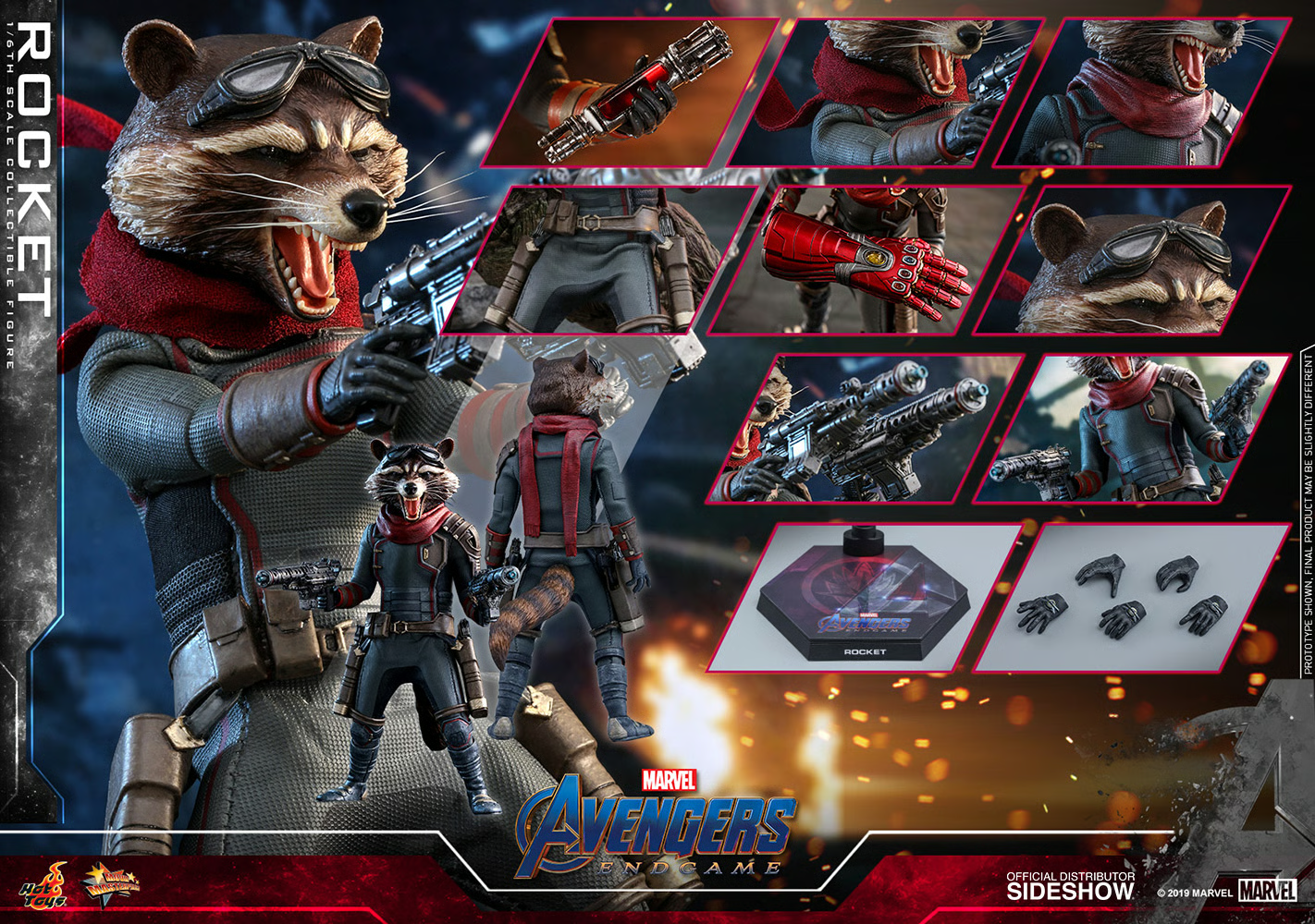 Rocket Sixth Scale Figure by Hot Toys
