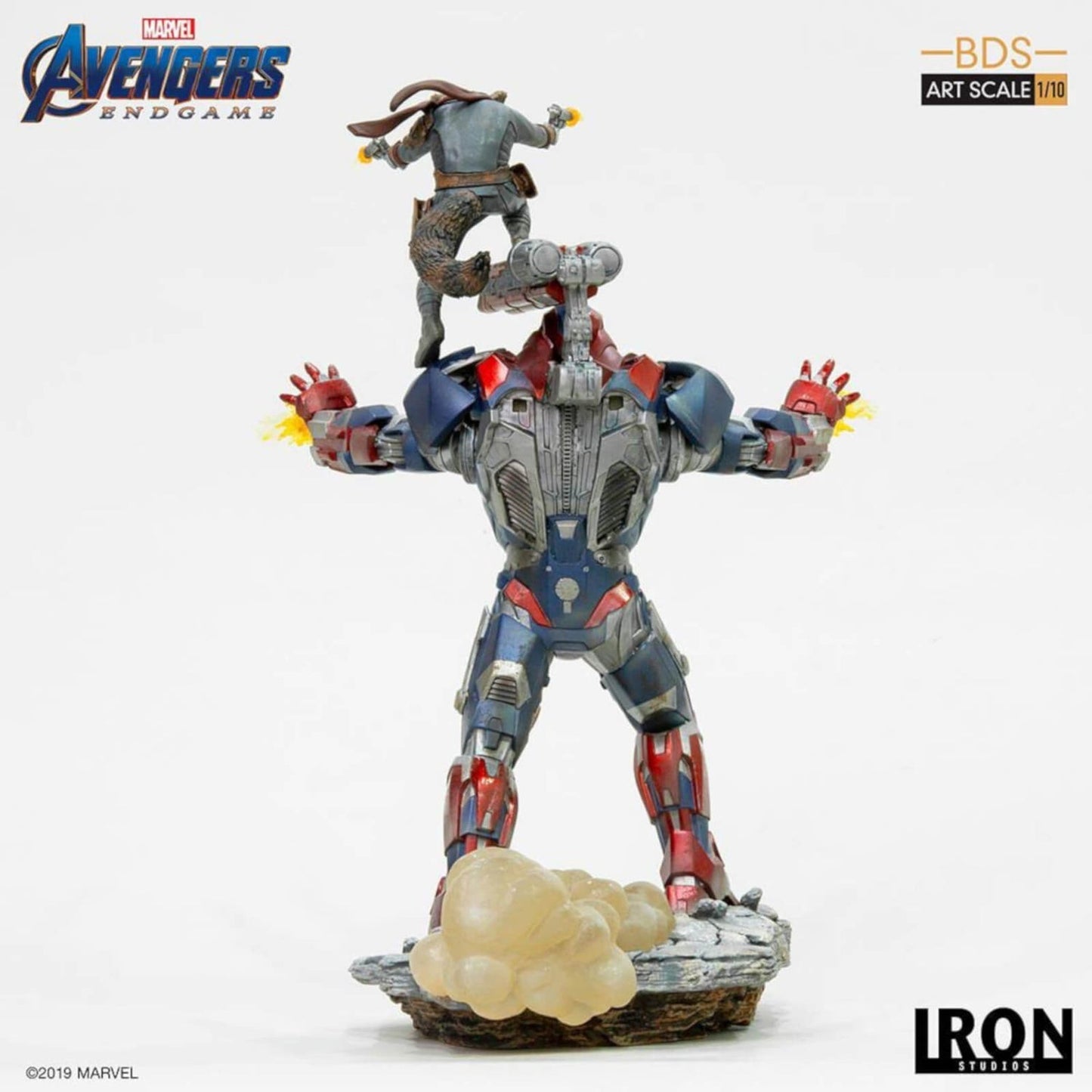 Avengers Endgame Iron Patriot and Rocket 1/10 Art Scale Statue