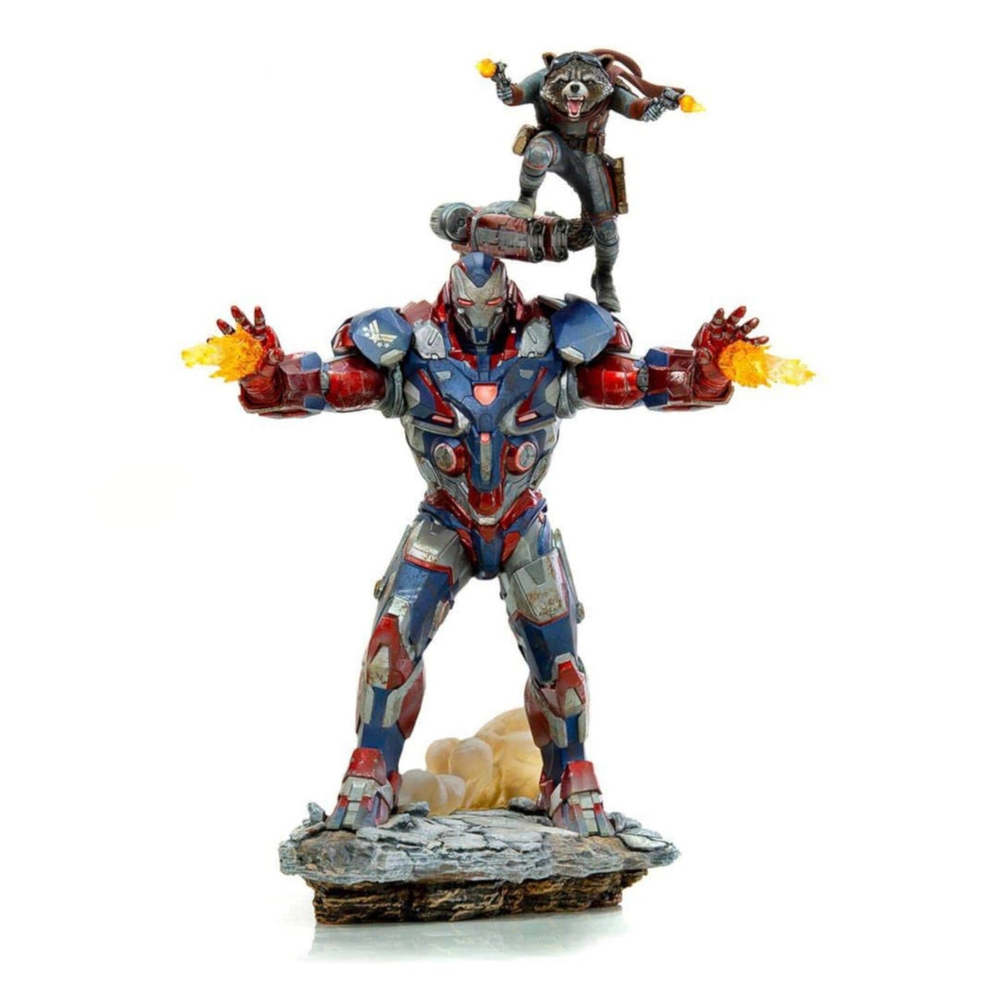 Avengers Endgame Iron Patriot and Rocket 1/10 Art Scale Statue