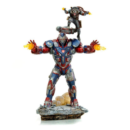 Avengers Endgame Iron Patriot and Rocket 1/10 Art Scale Statue