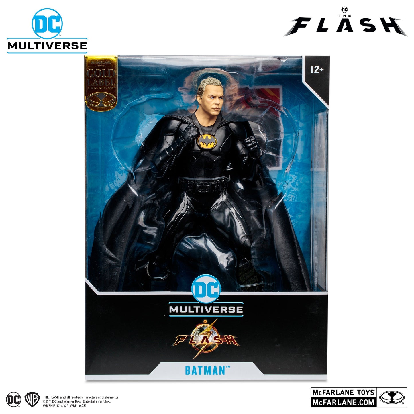 Batman Multiverse Unmasked 12' Statue (Gold Lable) (The Flash Movie) By Mcfarlane