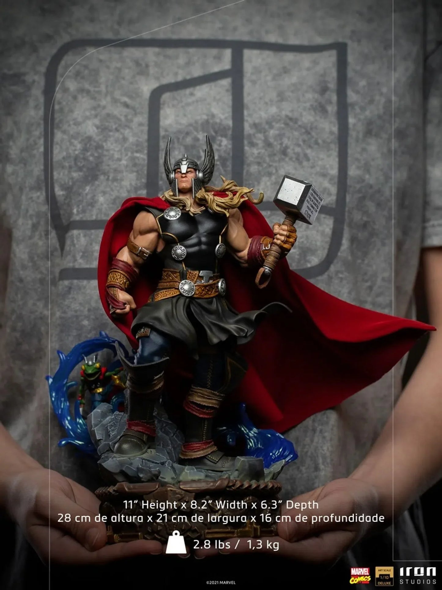 Thor Unleashed Deluxe 1:10 Scale Statue By Iron Studios