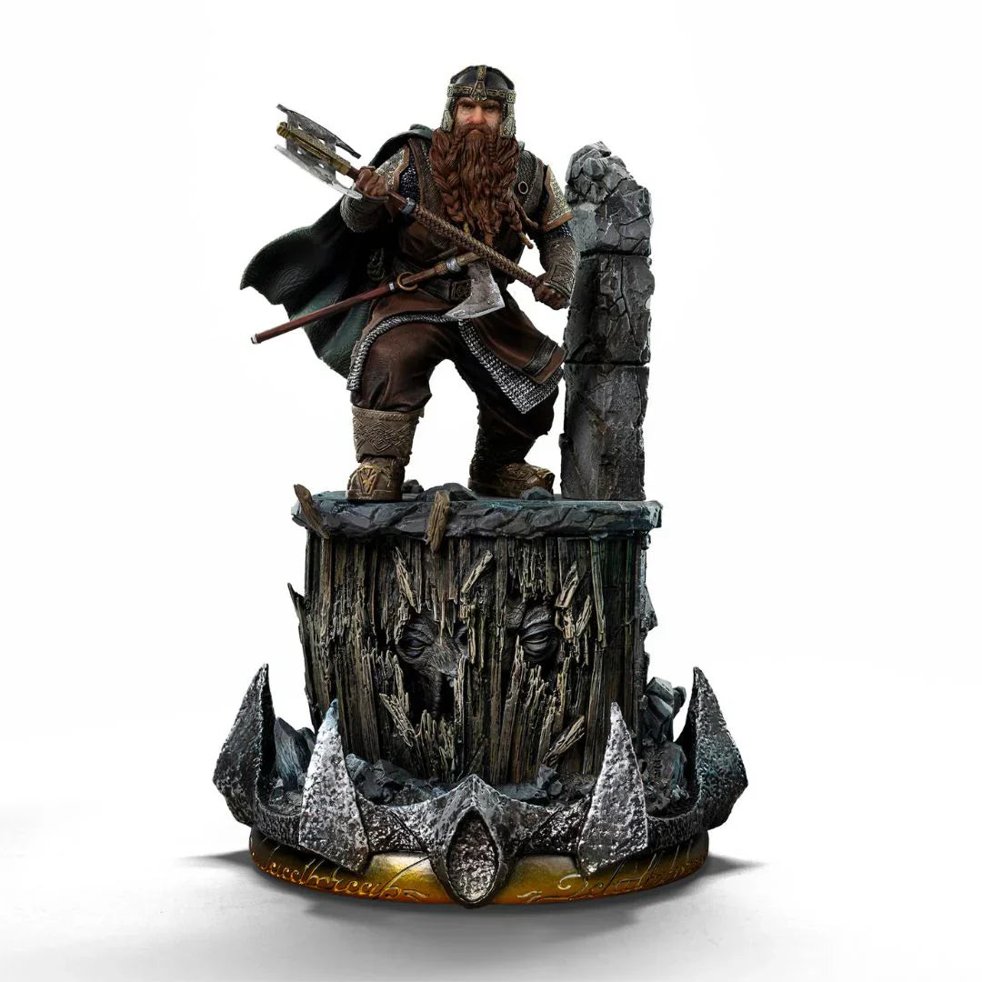 The Lord Of The Rings Gimli Unleashed Art Statue By Iron Studios