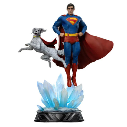 Superman & Krypto Art Scale Statue By Iron Studios