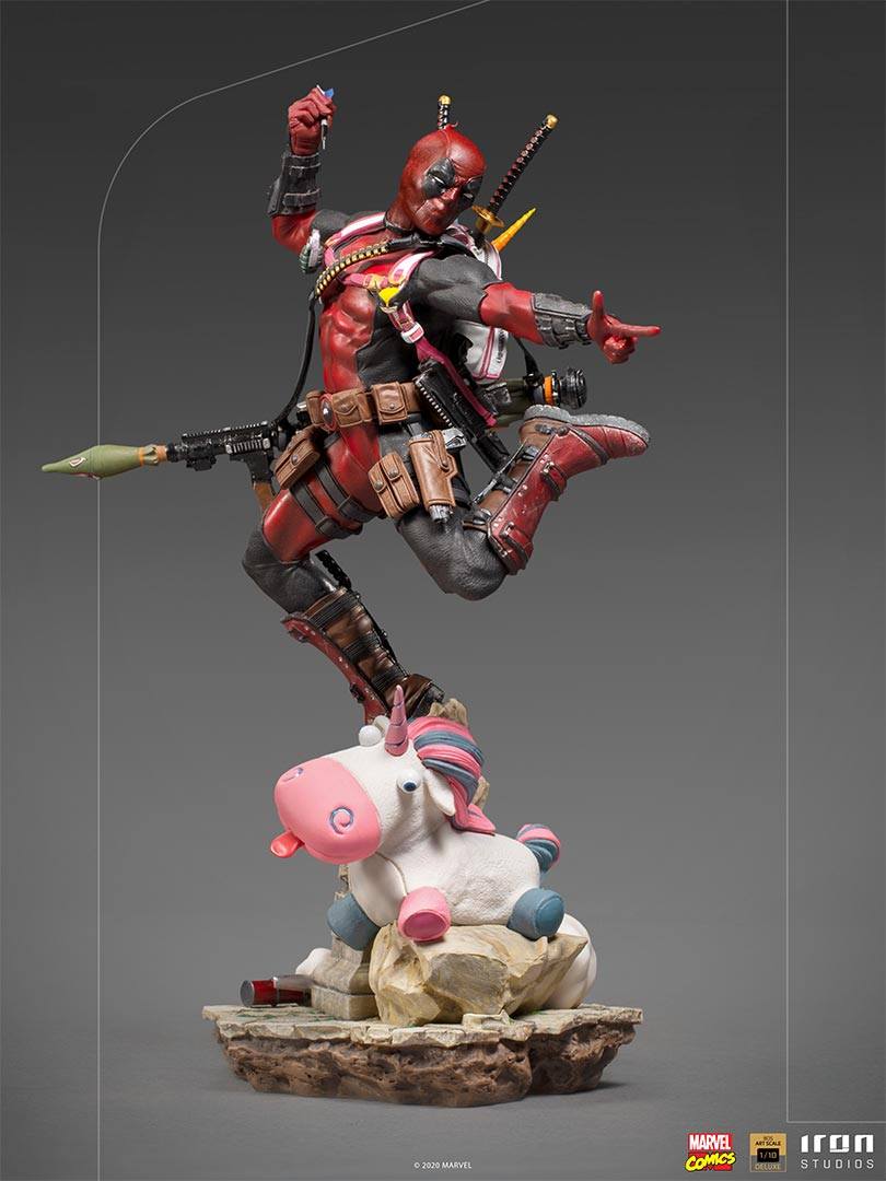 Deadpool Deluxe X-Men Bds Art Scale 1/10 Statue By Iron Studios