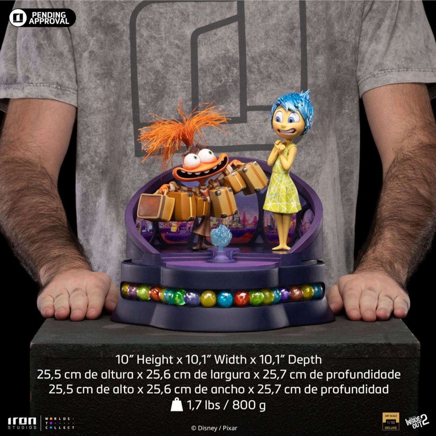 Inside Out 2 - Joy & Anxiety Deluxe 1/10 Statue by Iron Studios