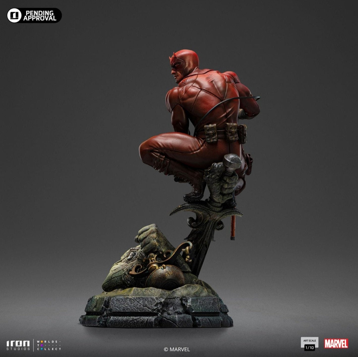 Daredevil Unleashed 1/10 Statue By Iron Studios