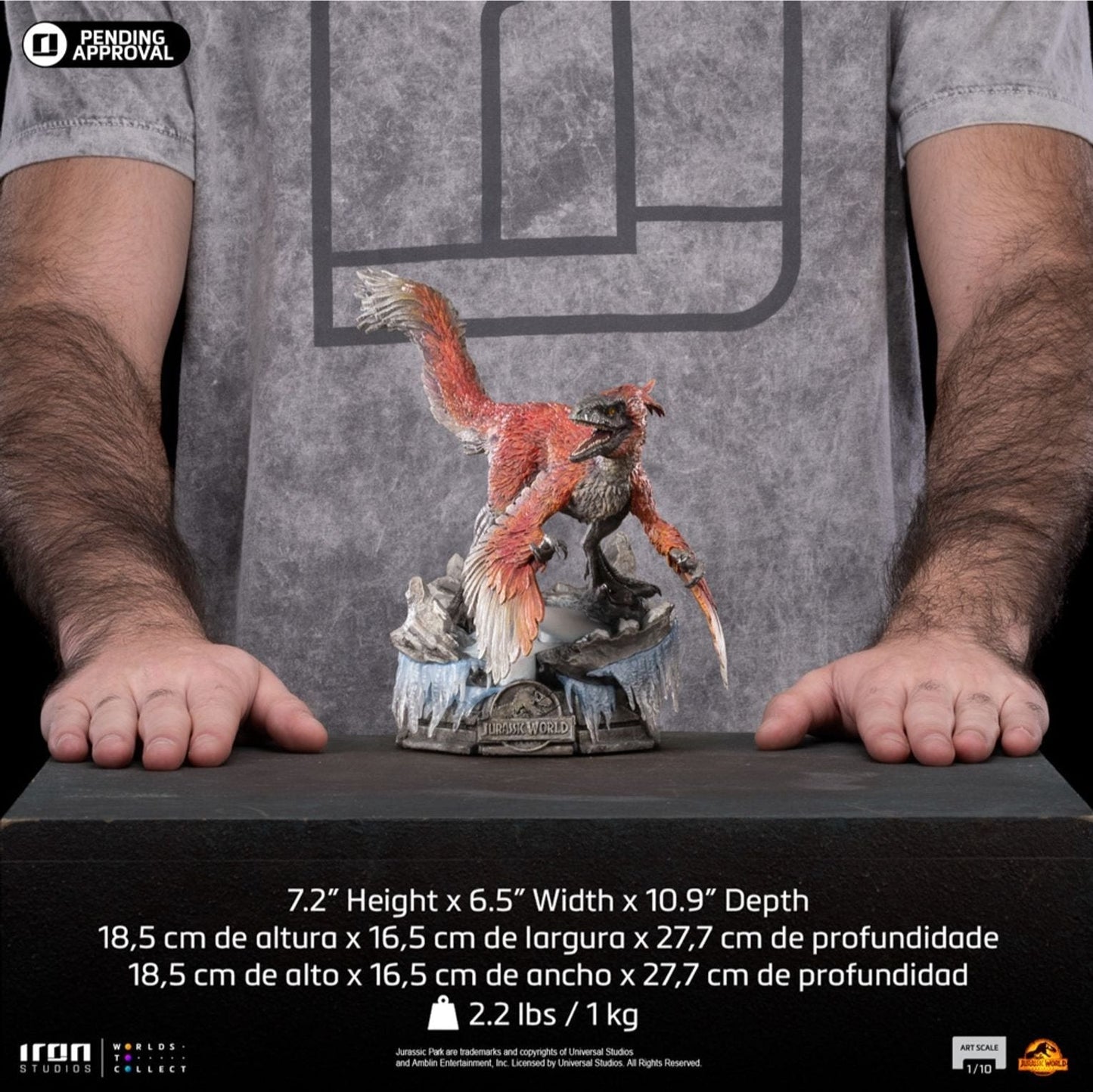 Pyroraptor - Jurassic World: Dominion 1/10 Statue