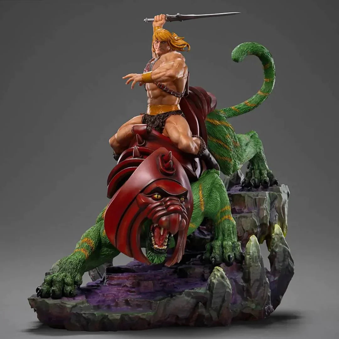 HE-MAN & BATTLE CAT Deluxe 1:10 Scale Statue by Iron Studios