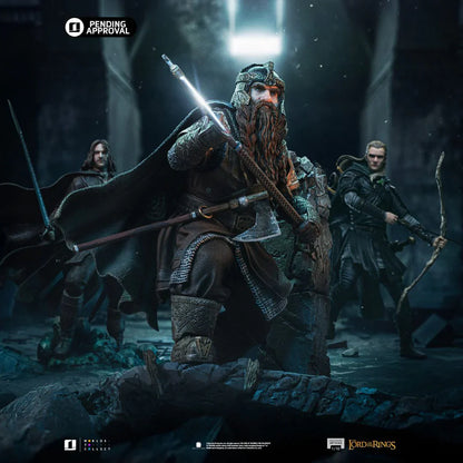 The Lord Of The Rings Gimli Unleashed Art Statue By Iron Studios