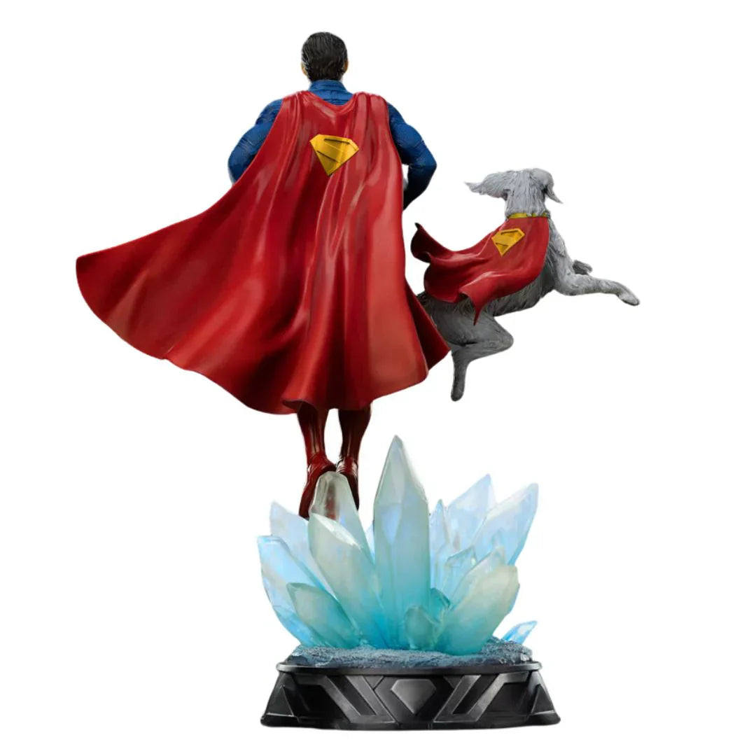 Superman & Krypto Art Scale Statue By Iron Studios
