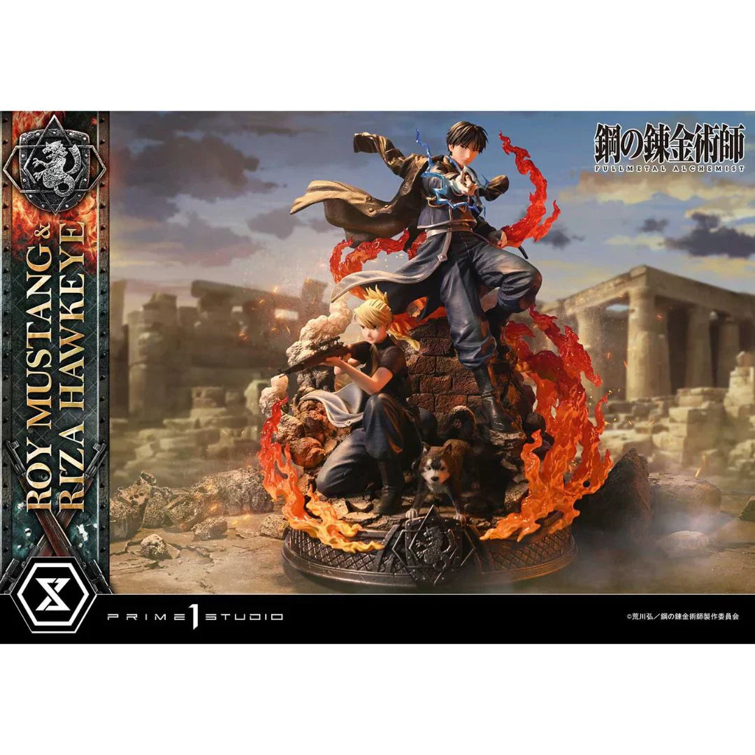 Fullmetal Alchemist Roy Mustang & Riza Hawkeye Dx Regular Version statue By Prime1 Studio