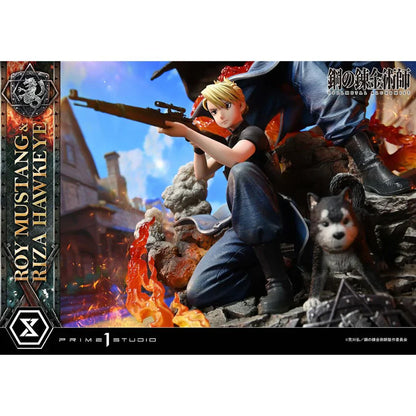 Fullmetal Alchemist Roy Mustang & Riza Hawkeye Dx Regular Version statue By Prime1 Studio