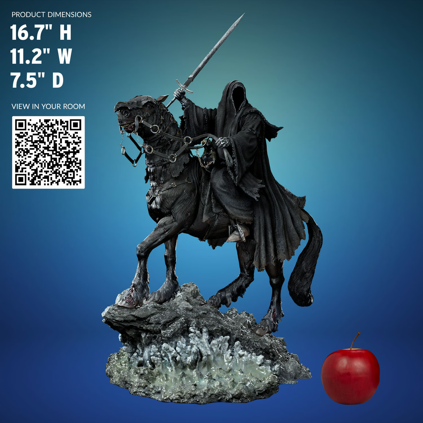Nazgûl on Horse Deluxe The Lord of the Rings Art Scale Statue