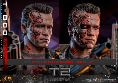 T-800 (BATTLE DAMAGED VERSION 2.0) Sixth Scale Figure by Hot Toys