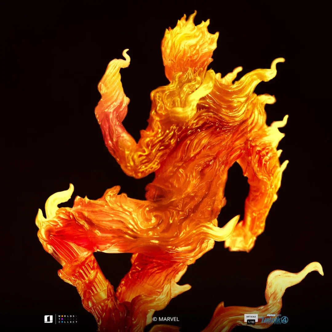 Human Torch Art Scale Statue By Iron Studios