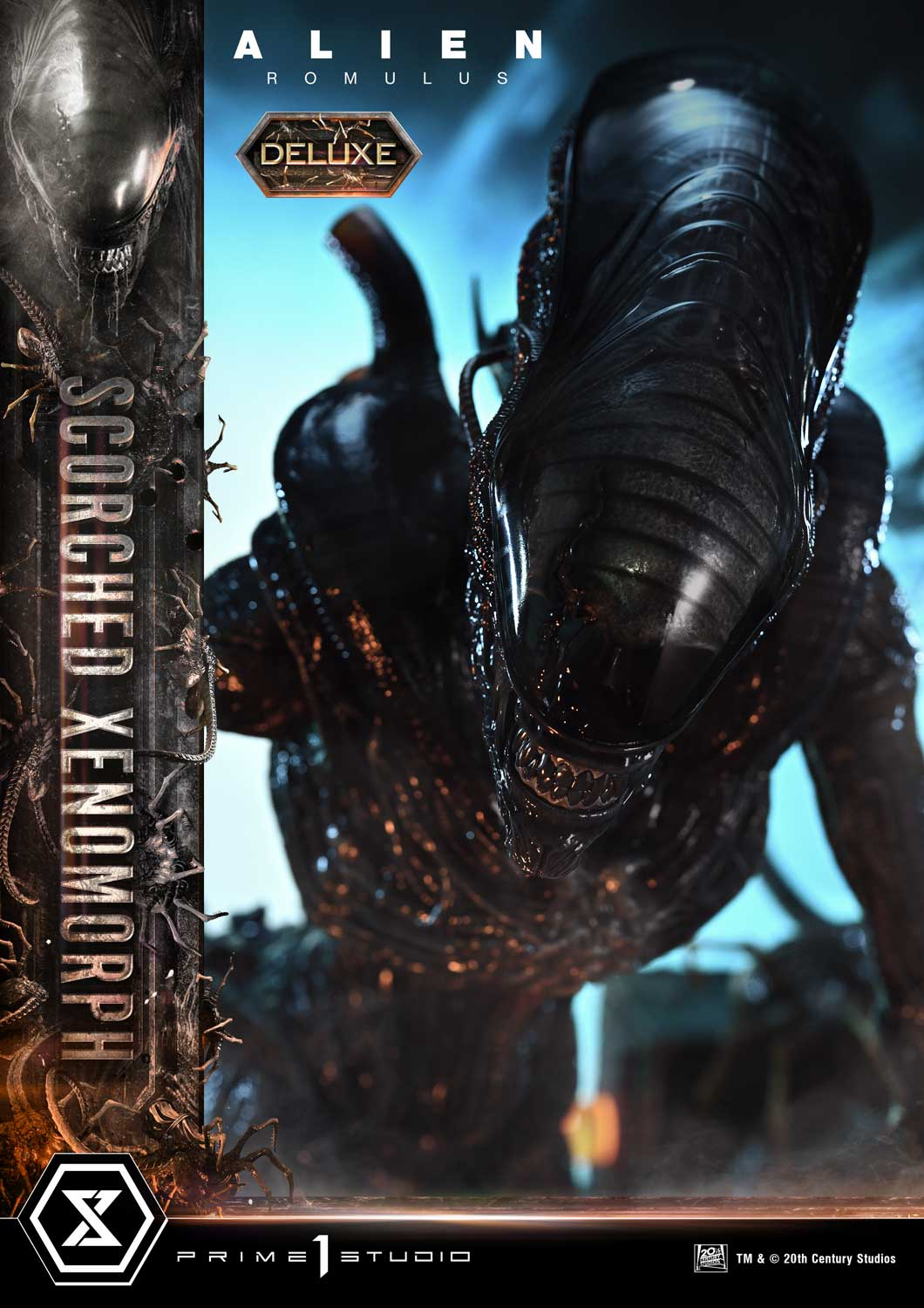 Alien Romulus Scorched Xenomorph DX Bonus Version By Prime 1 Studio