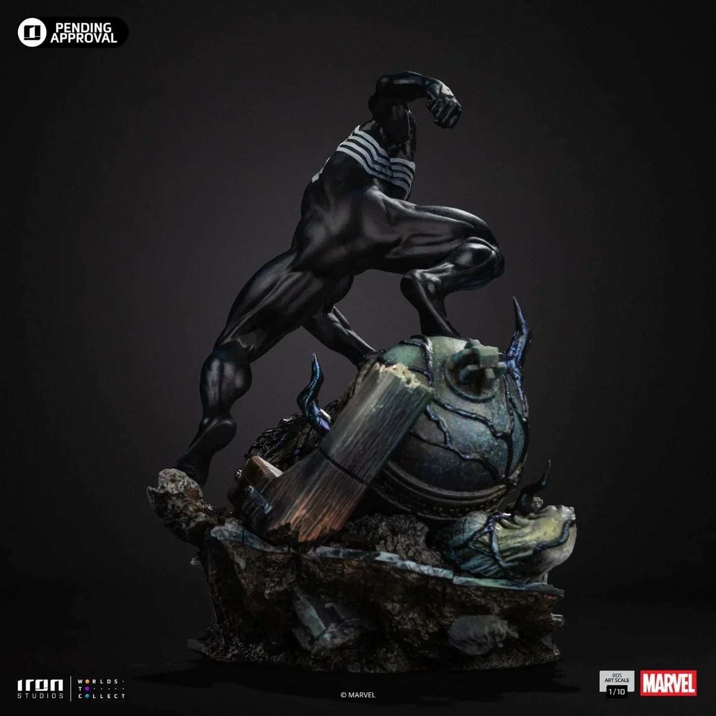 Spider-Man Black Bds Art Statue By Iron Studios