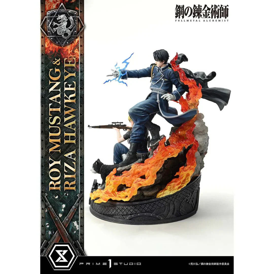 Fullmetal Alchemist Roy Mustang & Riza Hawkeye Dx Regular Version statue By Prime1 Studio