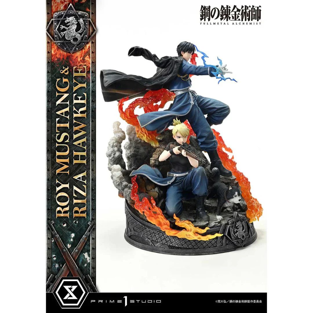 Fullmetal Alchemist Roy Mustang & Riza Hawkeye Dx Regular Version statue By Prime1 Studio