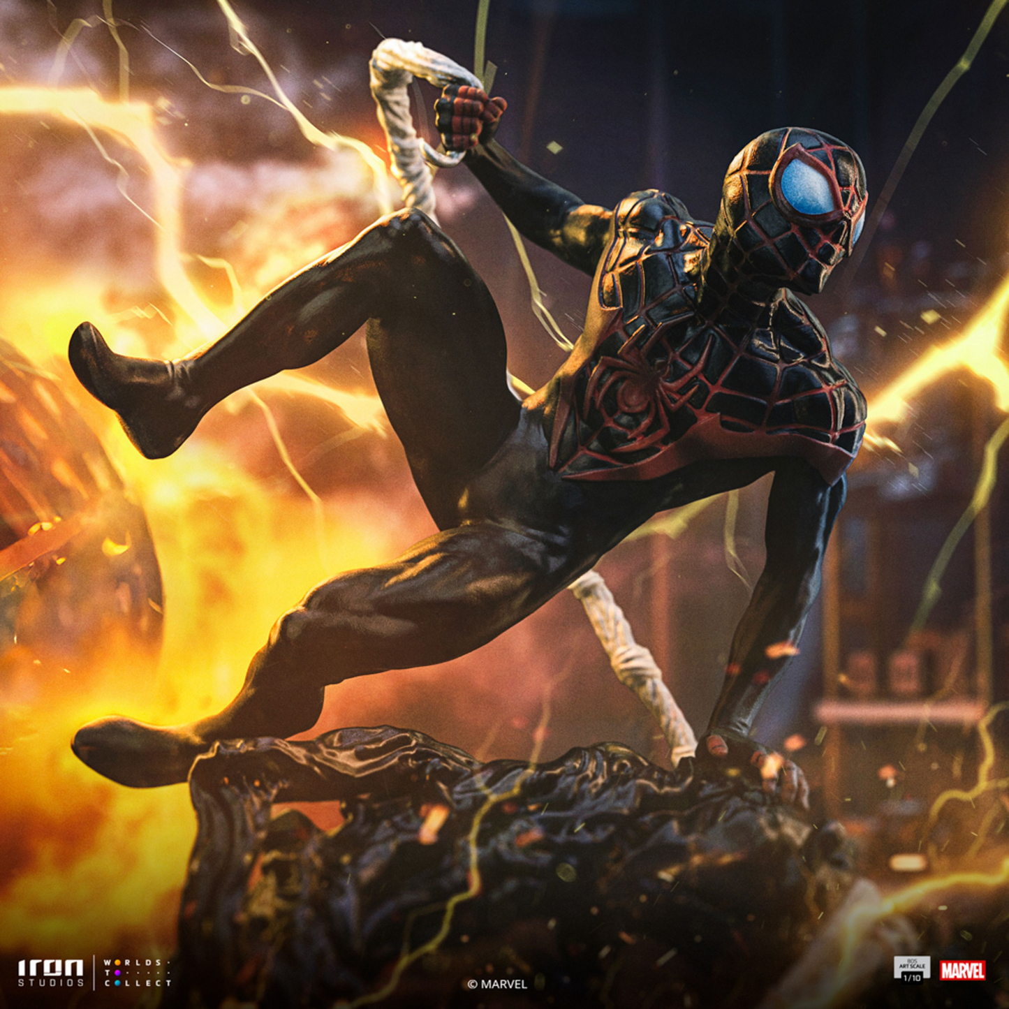 Miles Morales Statue by Iron Studios