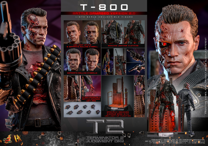 T-800 (BATTLE DAMAGED VERSION 2.0) Sixth Scale Figure by Hot Toys
