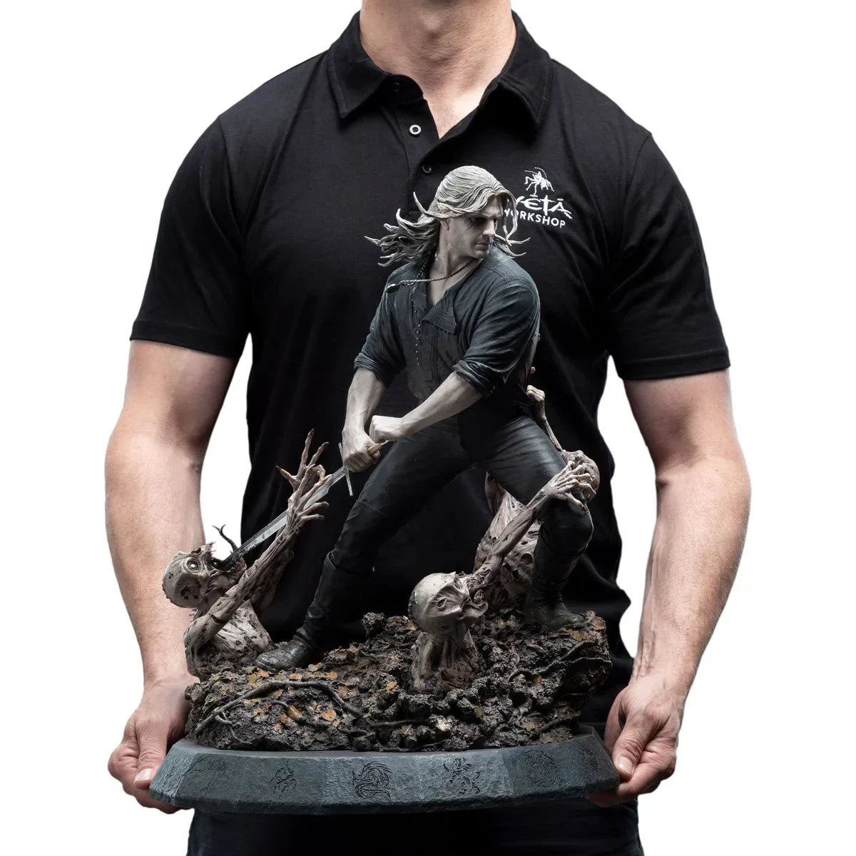 The Witcher Geralt The White Wolf Statue by Weta