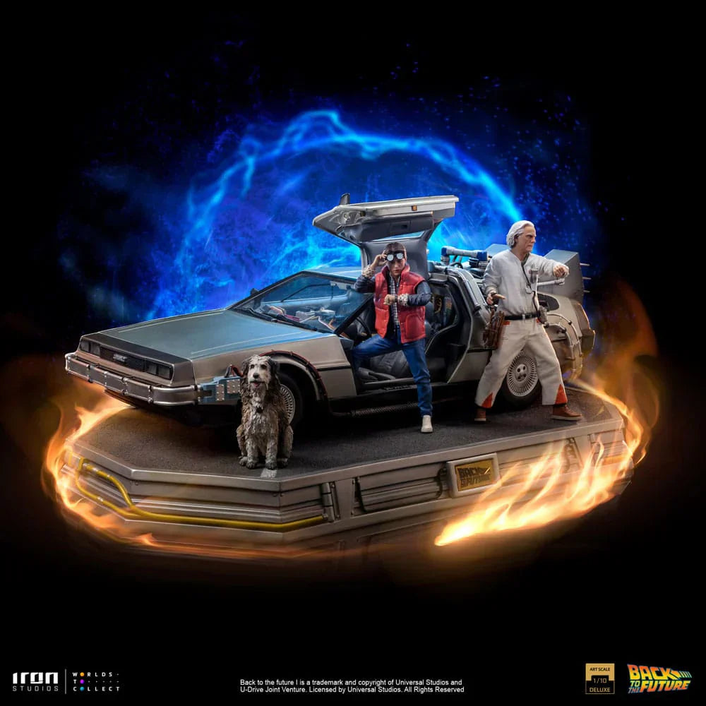 Back to the Future DeLorean Set Deluxe Version Art Scale 1/10