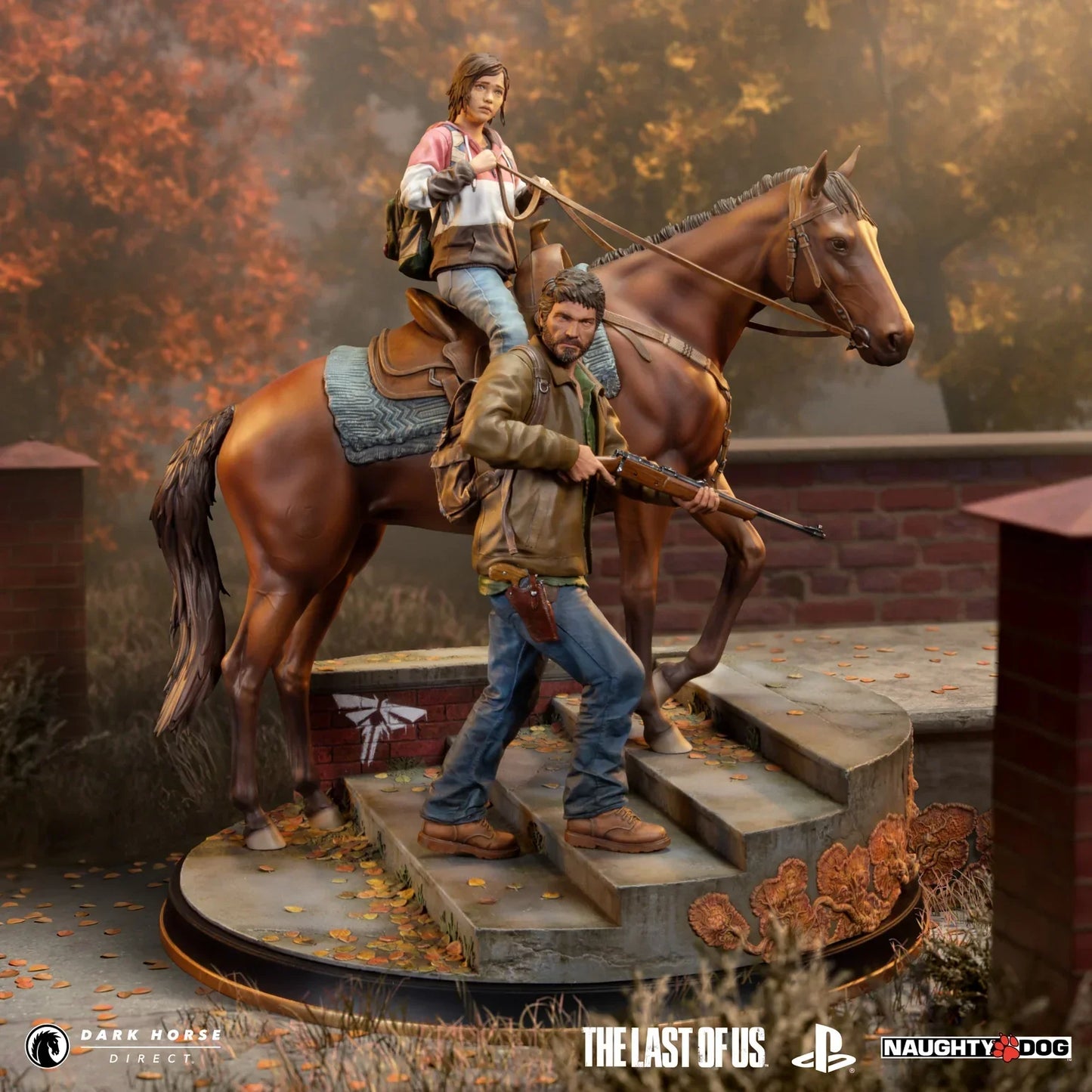 The Last of Us: Joel & Ellie on Horseback Premium Statue