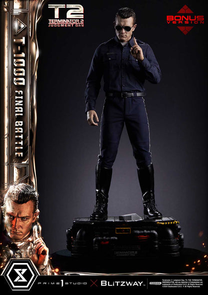 Terminator 2: Judgment Day T-1000 Final Battle DX Bonus Version Statue by Prime1 Studios