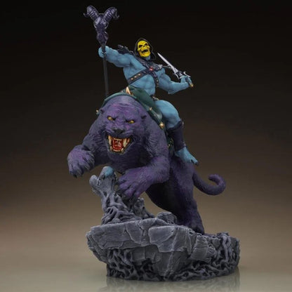 Skeletor & Panthor Classic Deluxe Statue By Tweeterhead
