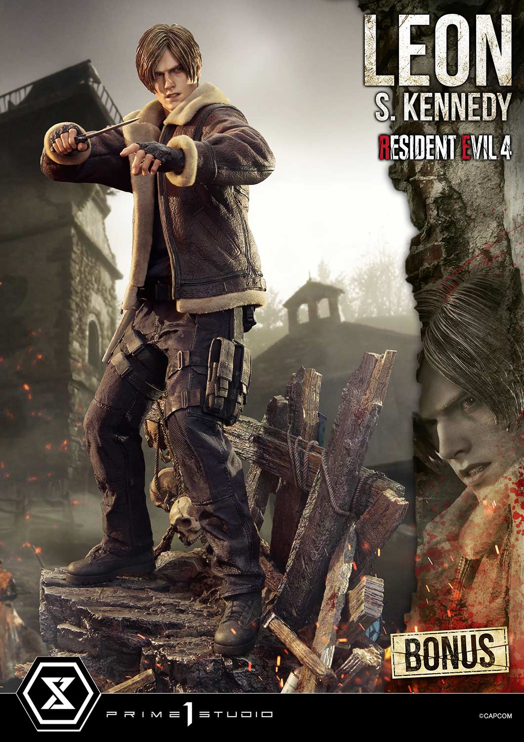 Resident Evil 4 Leon S. Kennedy Bonus Version Statue By Prime1 Studios