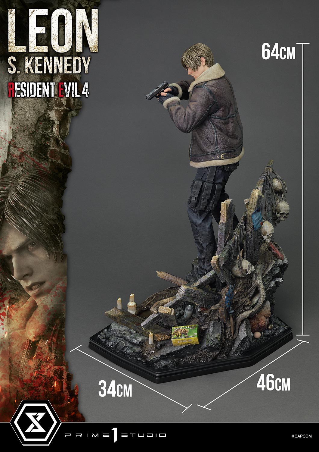 Resident Evil 4 Leon S. Kennedy Bonus Version Statue By Prime1 Studios