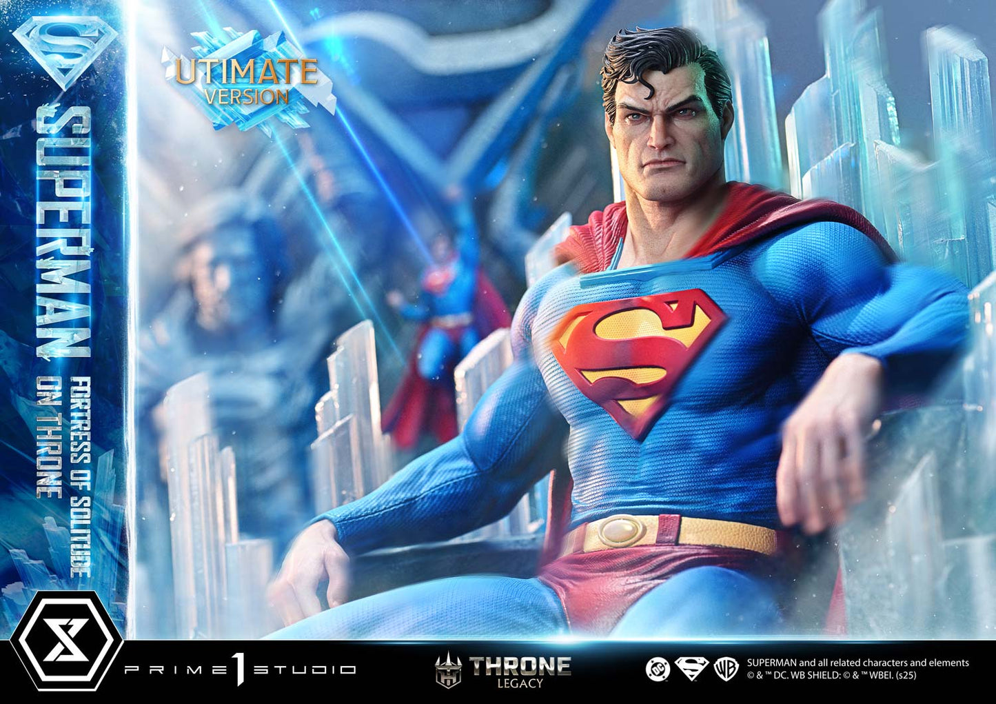 Superman Fortress of Solitude on Throne (Ultimate Bonus Version) Statue by Prime 1 Studio
