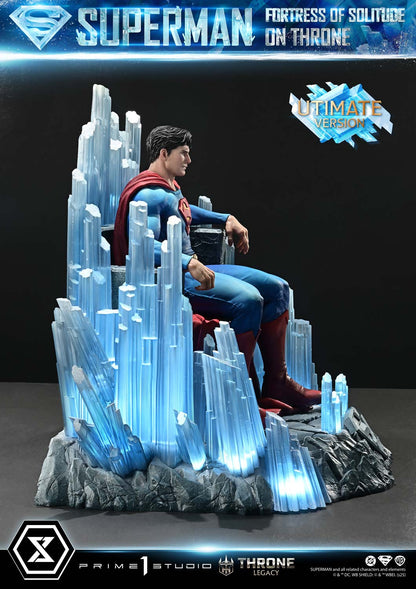 Superman Fortress of Solitude on Throne (Ultimate Bonus Version) Statue by Prime 1 Studio