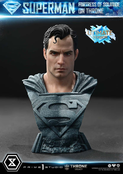 Superman Fortress of Solitude on Throne (Ultimate Bonus Version) Statue by Prime 1 Studio