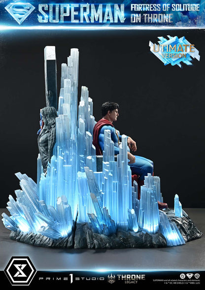 Superman Fortress of Solitude on Throne (Ultimate Bonus Version) Statue by Prime 1 Studio