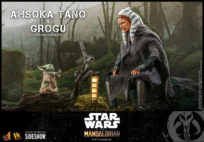 Star Wars The Mandalorian Ahsoka Tano and Grogu Set by Hot Toys