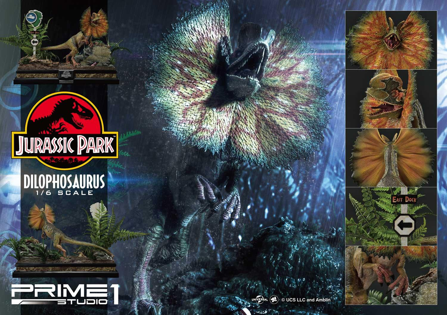 Jurassic Park Dilophosaurus  Bonus Version By Prime 1 Studio