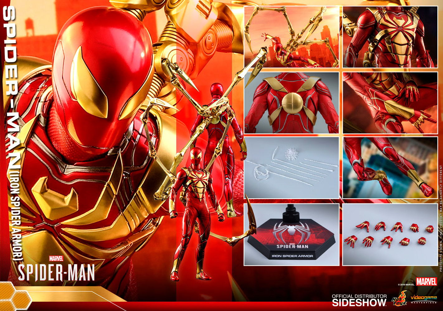 Spider-Man (Iron Spider Armor) Sixth Scale Figure by Hot Toys