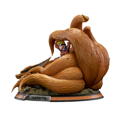 Naruto and Kyubi Statue by Tsume