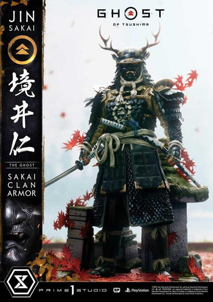 Ghost of Tsushima Jin Sakai The Ghost Sakai Clan Armor Statue by Prime1 Studio