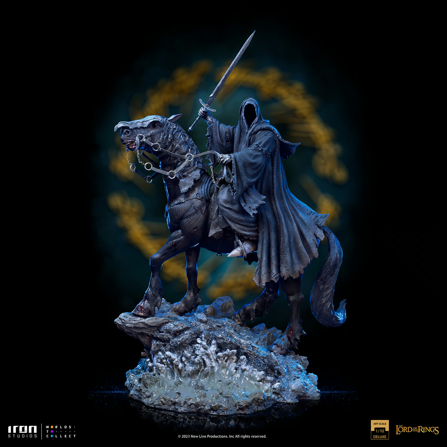 Nazgûl on Horse Deluxe The Lord of the Rings Art Scale Statue