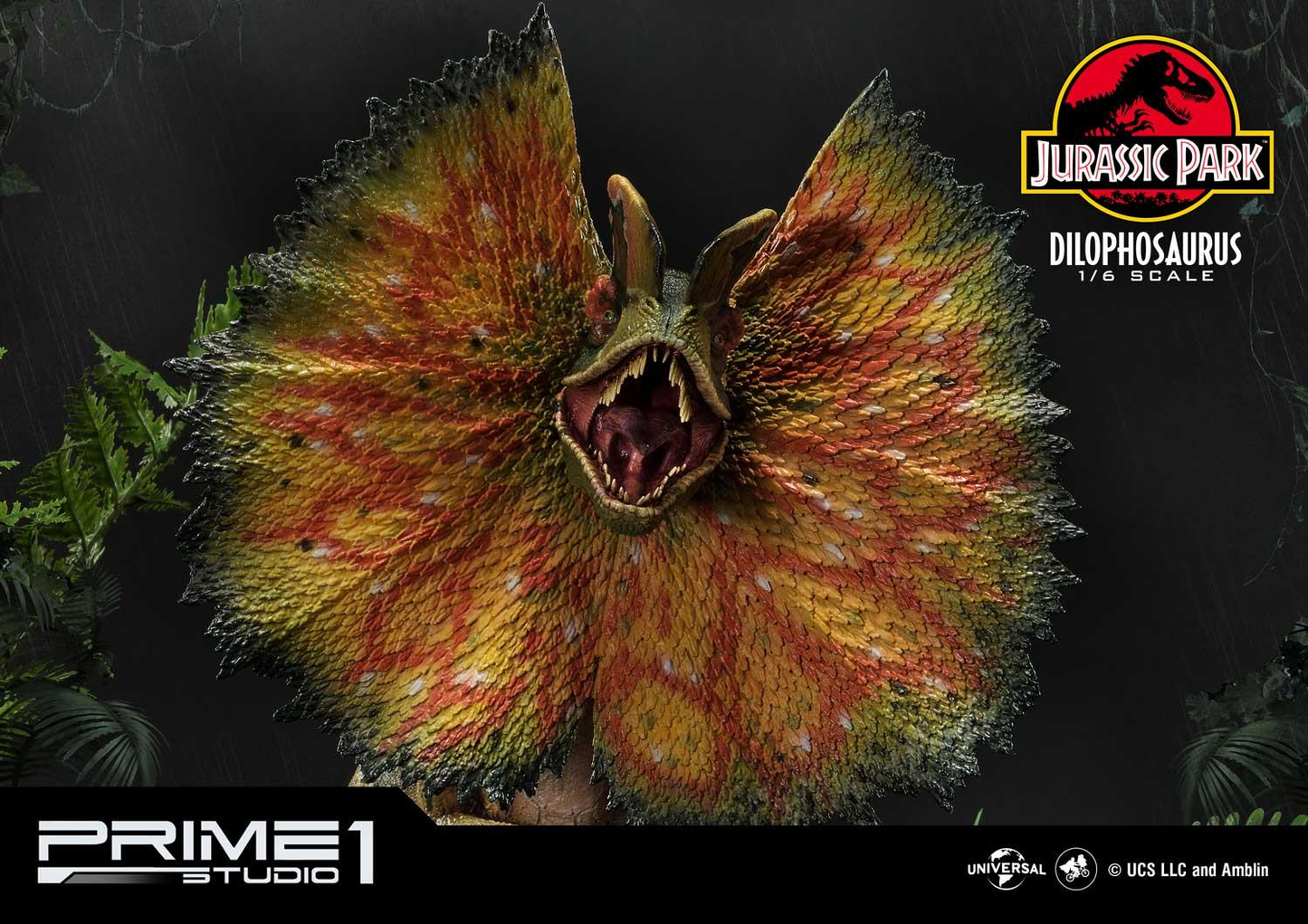 Jurassic Park Dilophosaurus  Bonus Version By Prime 1 Studio