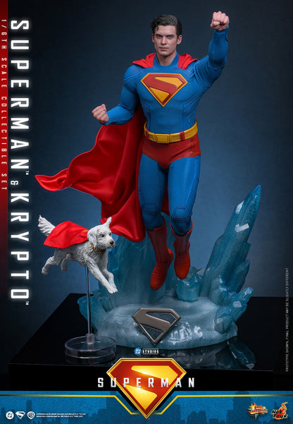 Superman (2025) & Krypto Sixth Scale Figure Set By Hot Toys